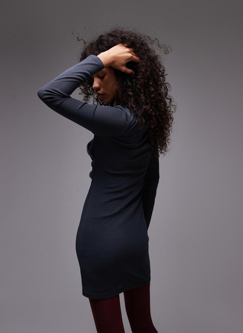 TOPSHOP Draped Jersey Dress  - Image 2