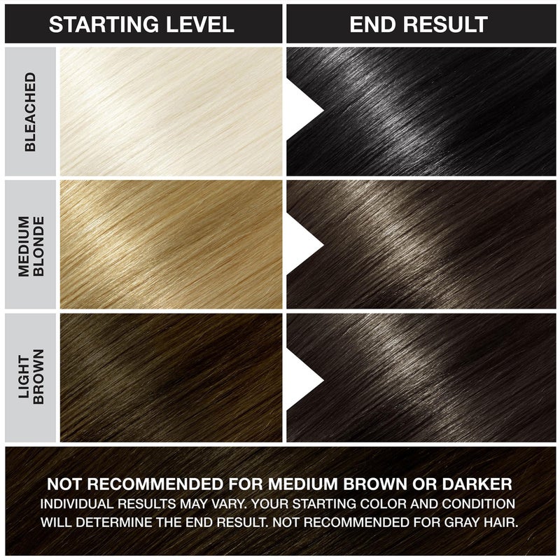 Punky Ebony Semi Permanent Hair Color - Vegan & Cruelty-Free Conditioning Hair Dye, Lasts Up to 35 Washes, 3.5 fl oz - Image 5