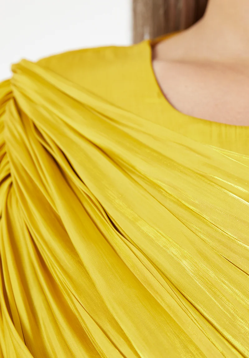 Amri Pleated Maxi Dress