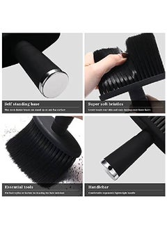Patelai 2 Pieces Hair Cutting Brush Barber Brush Neck Duster Black Soft Cleaning Face Brush Cleaning Dusting Brush Hair Styling Fits For Hair Cutting Barber And Home Use  - Image 4