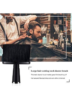 Patelai 2 Pieces Hair Cutting Brush Barber Brush Neck Duster Black Soft Cleaning Face Brush Cleaning Dusting Brush Hair Styling Fits For Hair Cutting Barber And Home Use  - Image 3