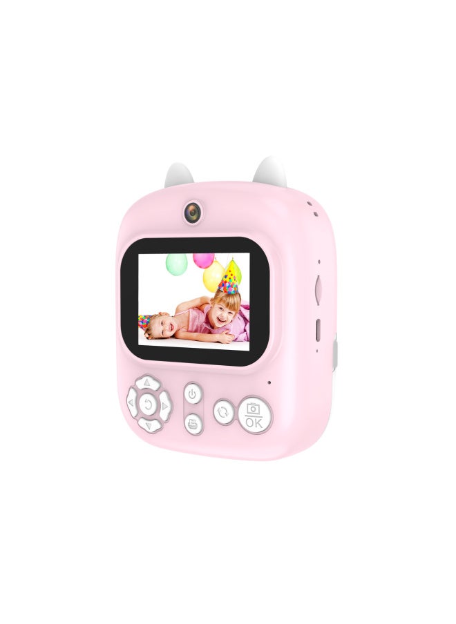 Generic Dinosaur Children Polonoid Cartoon Digital Printing Camera Photographable Printable Thermal Small SLR Toy-Color:P2 Polaroid Printing Camera  - Image 1