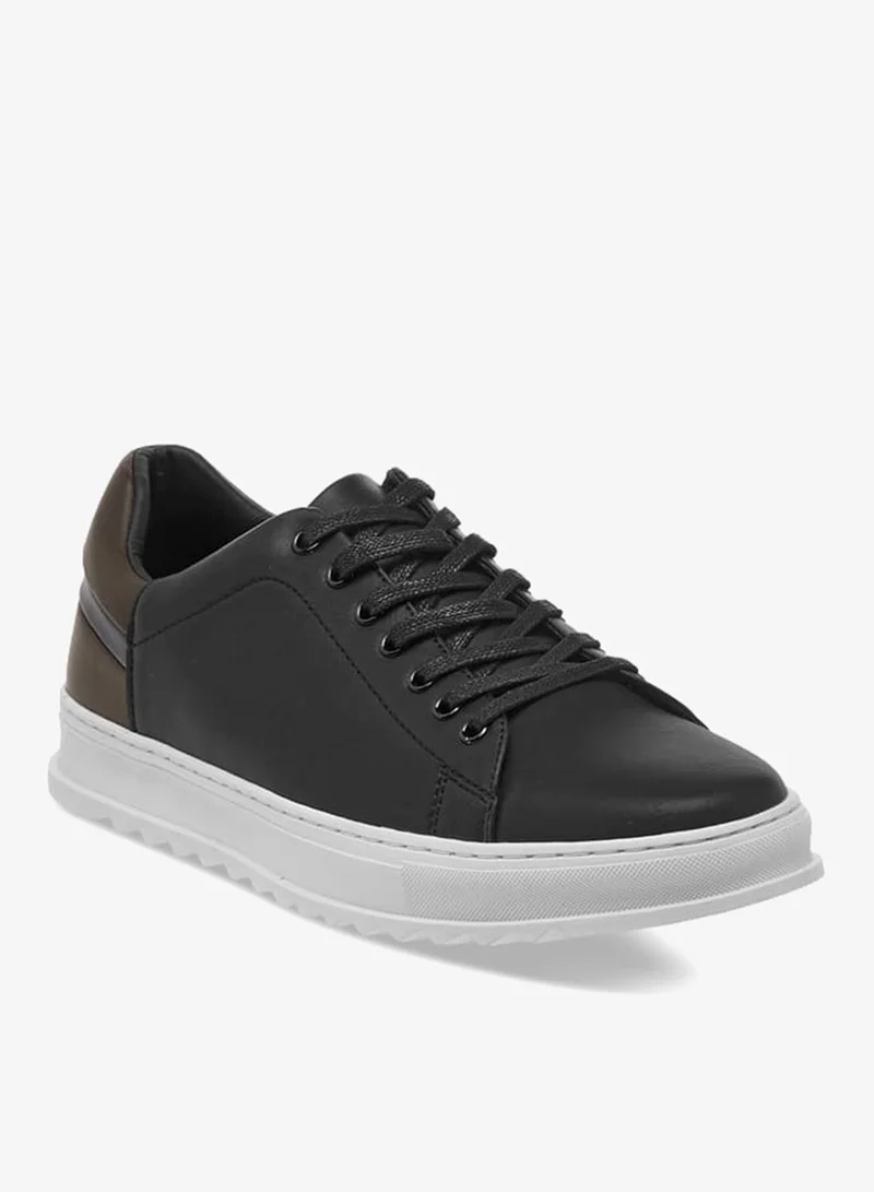 LBL by Shoexpress Men Solid Lace-Up Sneakers