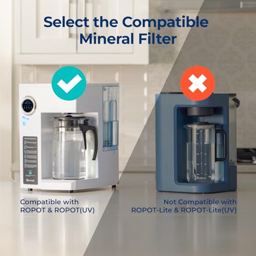 Bluevua Remineralization Filter for RO100ROPOT, Alkaline Water Pitcher Filters for Better Taste and Smell. Remineralize and Increase pH for Pure Drinking Water - Image 2