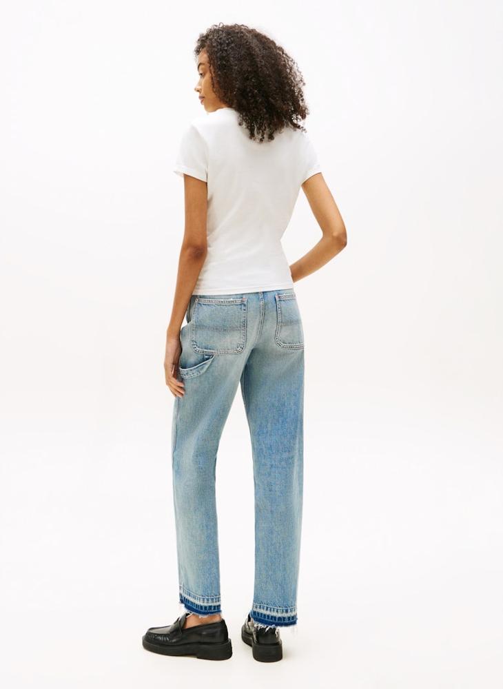 تومي جينز تيشيرت بياقة دائرية وشعار - Image 2