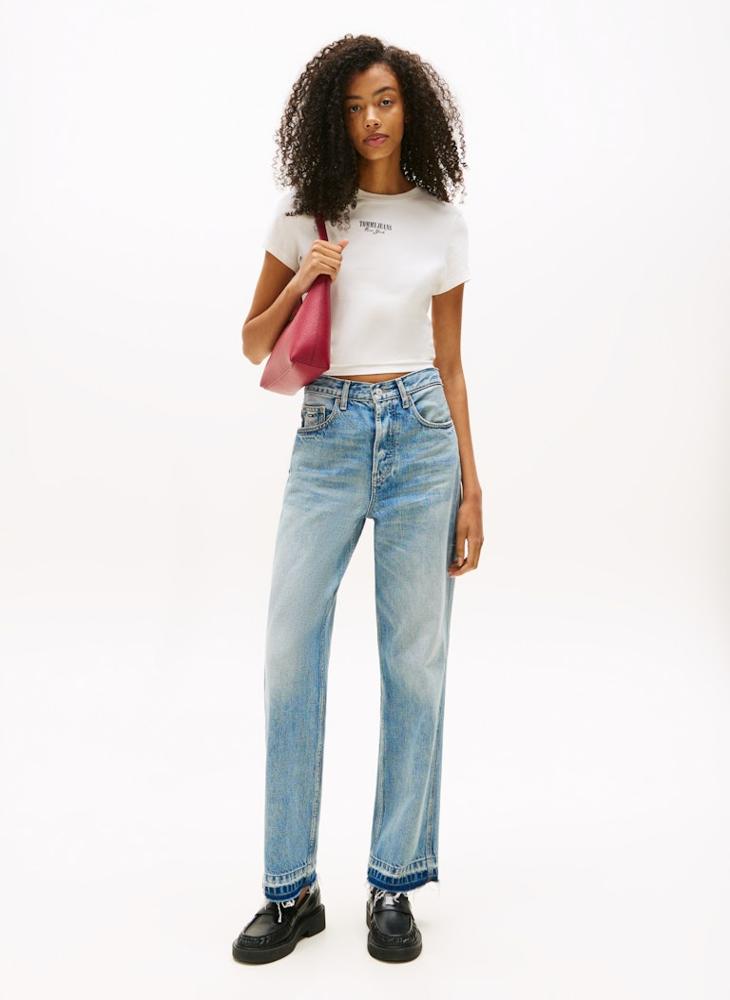 تومي جينز تيشيرت بياقة دائرية وشعار - Image 3