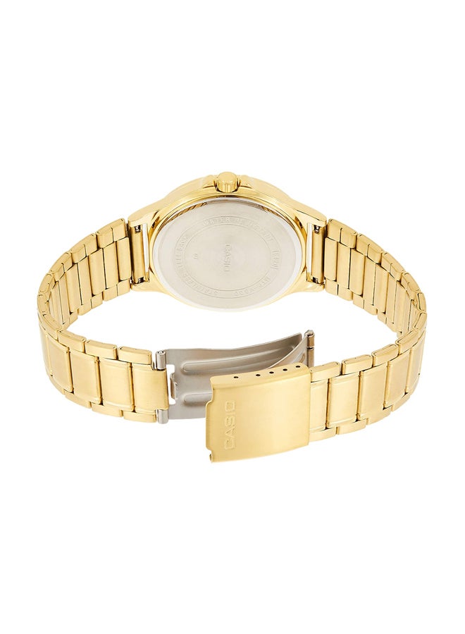 CASIO Women Water Resistant Stainless Steel Analog Watch LTP-V300G-7AUDF - 38 mm - Gold - Image 2