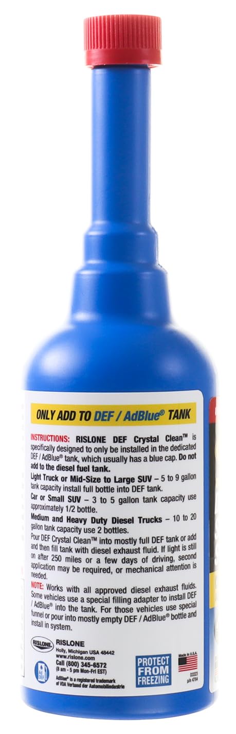 RISLONE منظف نظام انبعاثات الديزل Rislone DEF Crystal Clean™ و SCR، 11.8 أونصة - Image 2