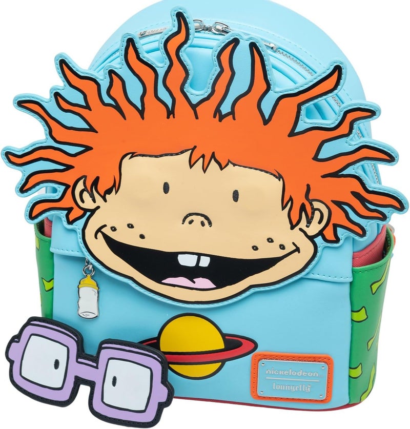 Loungefly حقيبة ظهر نسائية من لاونجفلاي نيكيلوديون روجراتس تشاكي كوسبلاي مع نظارات قابلة للإزالة - Image 2