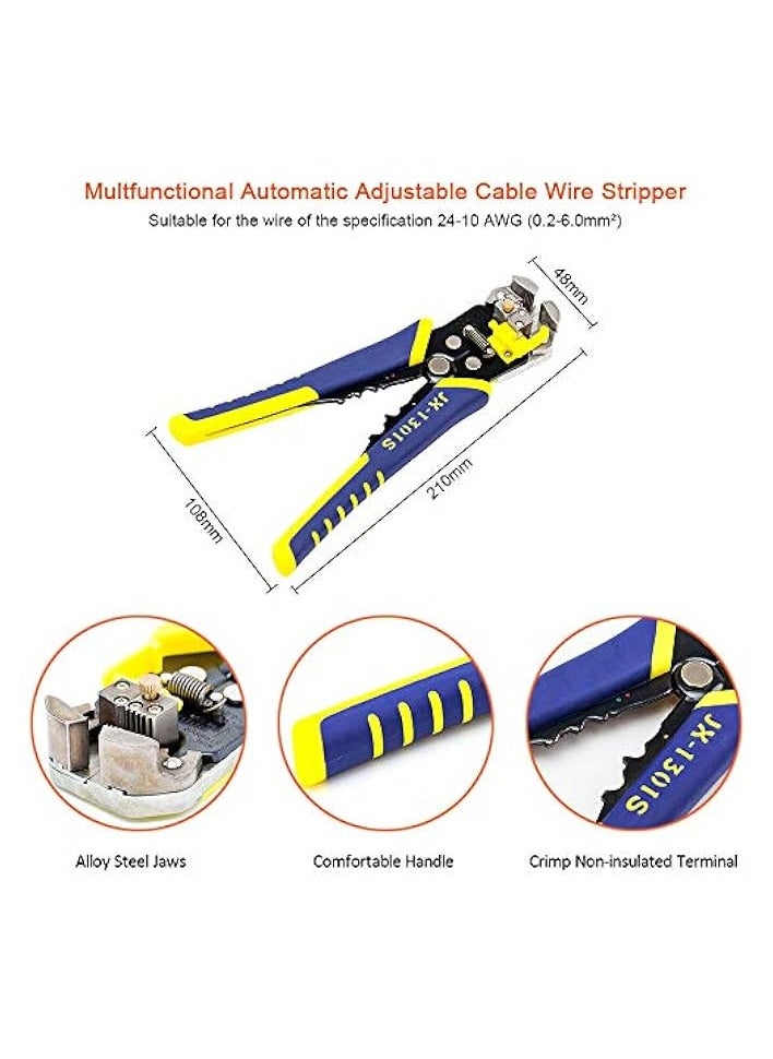 PROMASS Professional Wire Crimpers Multifunctional Engineering Ratcheting Terminal Crimping Pliers Wire Strippers Bootlace Ferrule Crimper Tool Cord End Terminals Pliers Kit  - Image 4