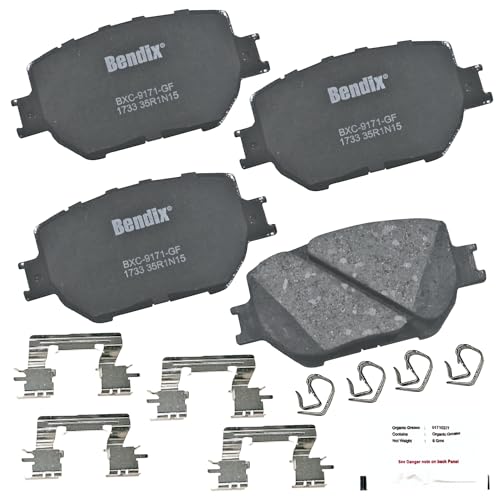 Bendix وسادات فرامل سيراميك Bendix Priority1 CFC1733 للأمام لسيارة لكزس IS250 2015-2014 - Image 2