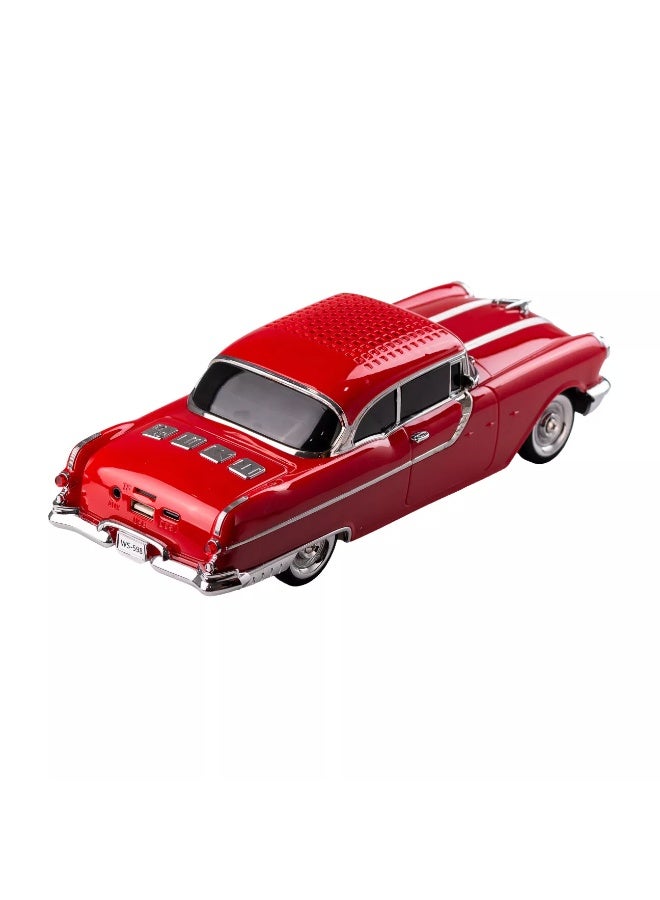 Raxoom Red Wireless Car Bluetooth Portable Speaker with LED Front Light & USB/TF/FM Inputs - Image 3