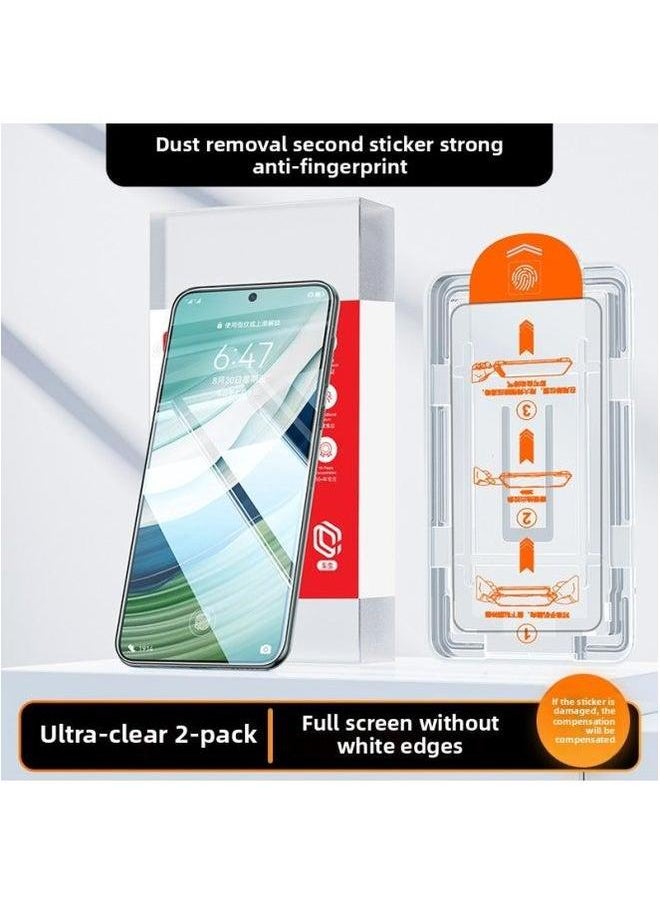 Generic - For Huawei Mate70 Tempered Film Pura70mate60pro Mobile Phone P40p50e Nova13 Vitality-Colour:Second-generation Xuanwu Glass [50 Times Explosion-proof]★Ultra-clear 2 Sets] 100% Well-filmed★Unlock In Seconds Without White Edges*free Finger Cot-Size:For Nova 7 Pro - Image 1