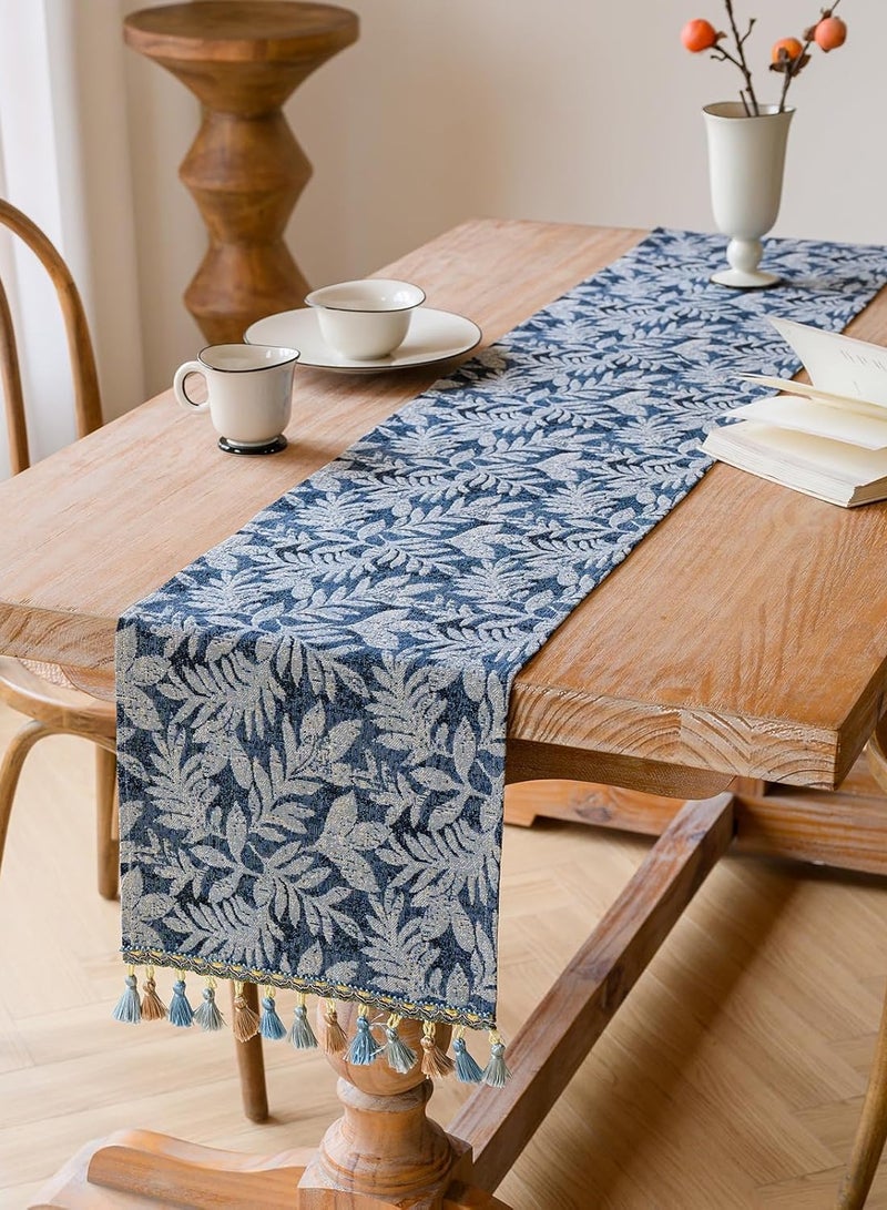American retro long table runner, tea table, table cloth and flag, light luxury jacquard embroidery long tablecloth 30*180cm - Image 1