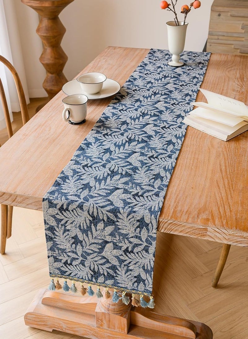 American retro long table runner, tea table, table cloth and flag, light luxury jacquard embroidery long tablecloth 30*180cm - Image 2