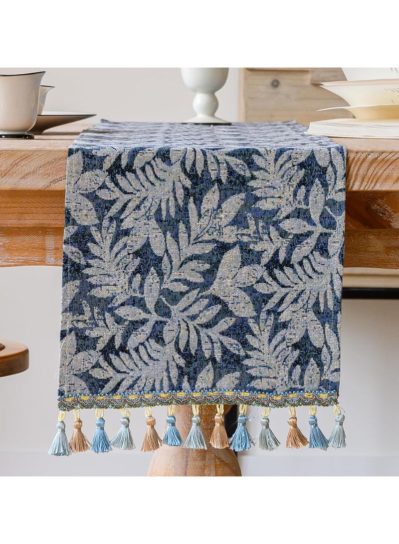 American retro long table runner, tea table, table cloth and flag, light luxury jacquard embroidery long tablecloth 30*180cm - Image 3