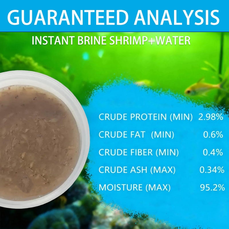 JADINGSFARM Brine Shrimp Fish Food, Ready to Use Aquarium Fish Food, Non-Living Instant Food for Betta Saltwater Marine Freshwater Fish (Adult Brine Shrimp) - Image 2