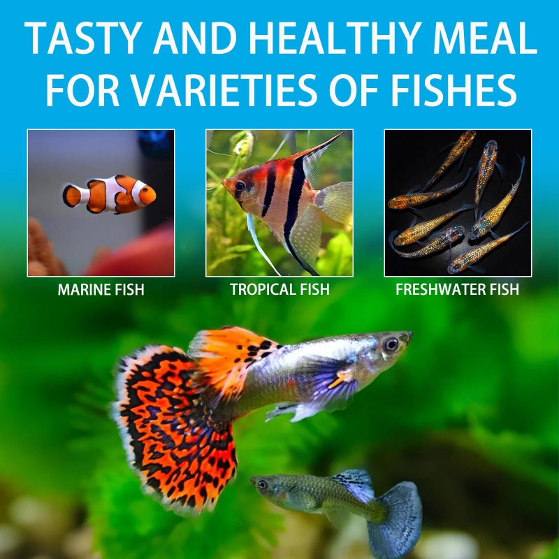 JADINGSFARM Brine Shrimp Fish Food, Ready to Use Aquarium Fish Food, Non-Living Instant Food for Betta Saltwater Marine Freshwater Fish (Adult Brine Shrimp) - Image 5