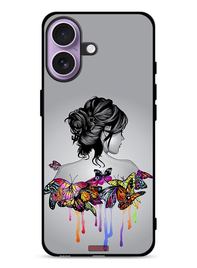 Tolwak Apple iPhone 17 Protective Case Cover Butterflies And Girl Abstract Art - Image 1