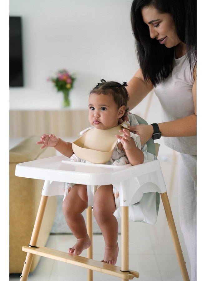 Nibble and Rest Highchair Handy Pocket Pouch, Compatible with IKEA Antilop Highchair, High Chair Accessories, Wipeable and Waterproof Material, One Large Pouch with an Internal Zip Pocket-(Sage) - Image 5