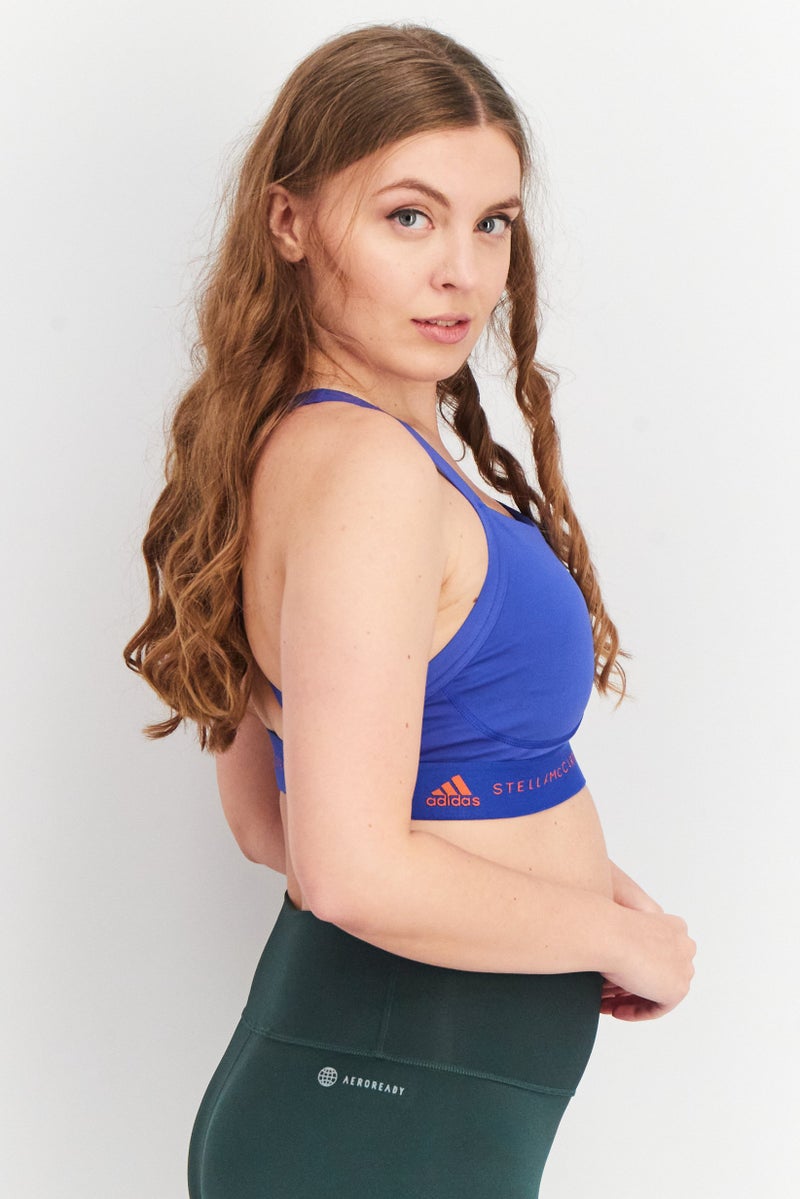 Adidas صدرية رياضية من أديداس بتصميم ستيلا مكارتني للنساء، زرقاء - Image 3