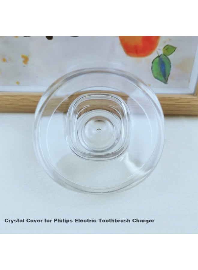 Trendy Style Crystal Glass Cup Cover For Philips Electric Toothbrush Charger Base Hx9100/9352/9340/9362/9372 Universal Hx93 Series Anti-drop Cover - Image 1