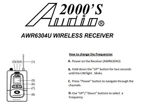 AUDIO 2000'S Audio2000'S AWM6304U 100 Selectable Frequency UHF In-Ear Monitor System - Image 4