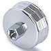 ELECHOI 7374mm 15 Flutes Oil Filter Cap Wrench Removal Tool Socket Compatible with AC Delco PF63PF64 Oil Filter for Chrysler GM Equinox 15L and Chevy Silverado 43L Engine Silver HeavyDuty Alloy Steel - Image 2