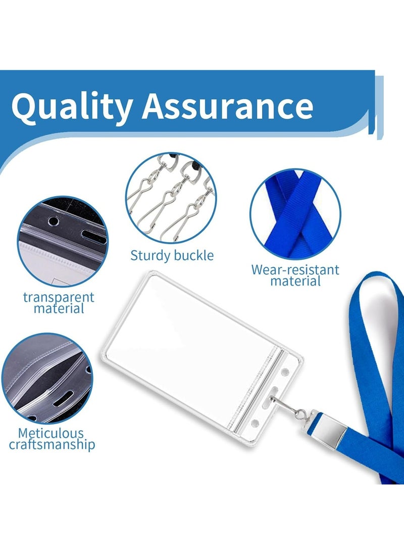CMGTYYD CMGTYYD 10 Pack Cruise Lanyard with Waterproof ID Card Holder Durable Lanyard with ID Badge Holder Clear ID Badge Card with Colorful Lanyards for Cruises Ships Cards Keys Carnival Sail (10 Colors)  - Image 4