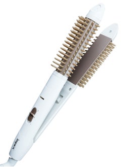 Ceramic Coated 2 in 1 Hair Straightener,360° Swivel Cord,100mm Ceramic Soleplate,2 Heat Levels,200° Temperature Control,35 Watts,2-Year Warranty-HS 303