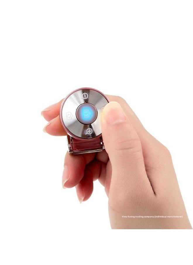 Mobile Phone Bluetooth Remote Control Self-timer Multi-function Rechargeable Self-timer Most Mobile Phone Universal Buttons To Shoot Video-Color:Local Gold [rechargeable Remote Control] - Image 2