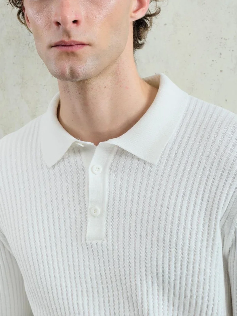 GIESTO Slim Fit Polo Neck T-Shirt