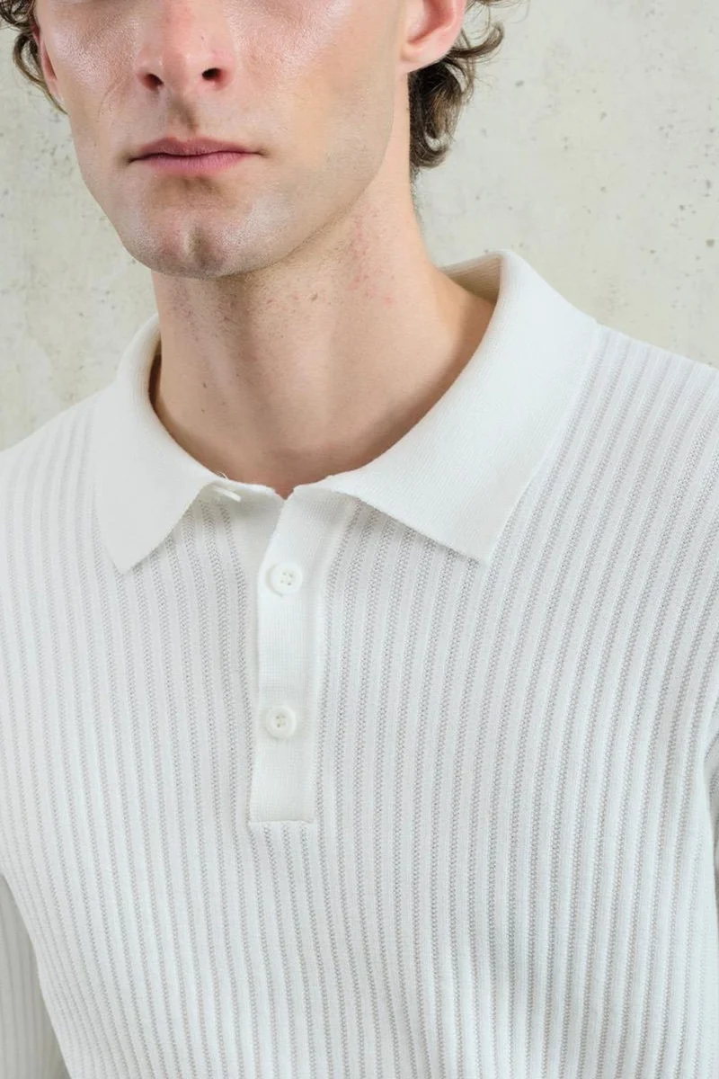 Giesto GIESTO Slim Fit Polo Neck T-Shirt