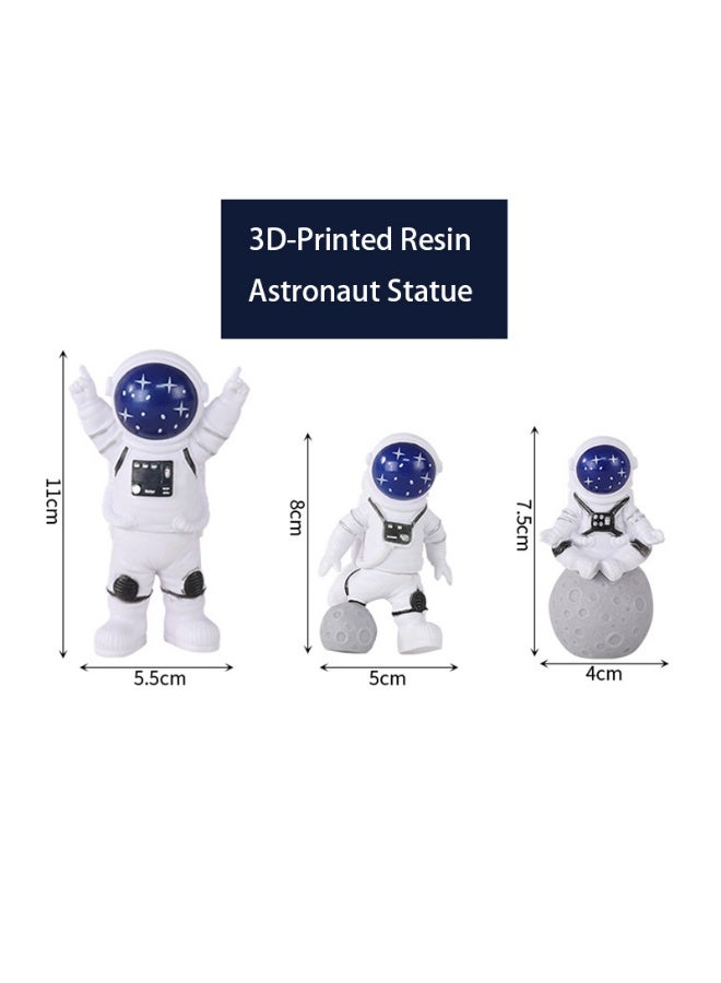 KINGMAZI Astronaut Gift Box Set - 3 Desktop Decor + Bluetooth Speaker & 316 Stainless Steel Smart Thermos | Unique Office/Birthday Gifts for Men - Image 4