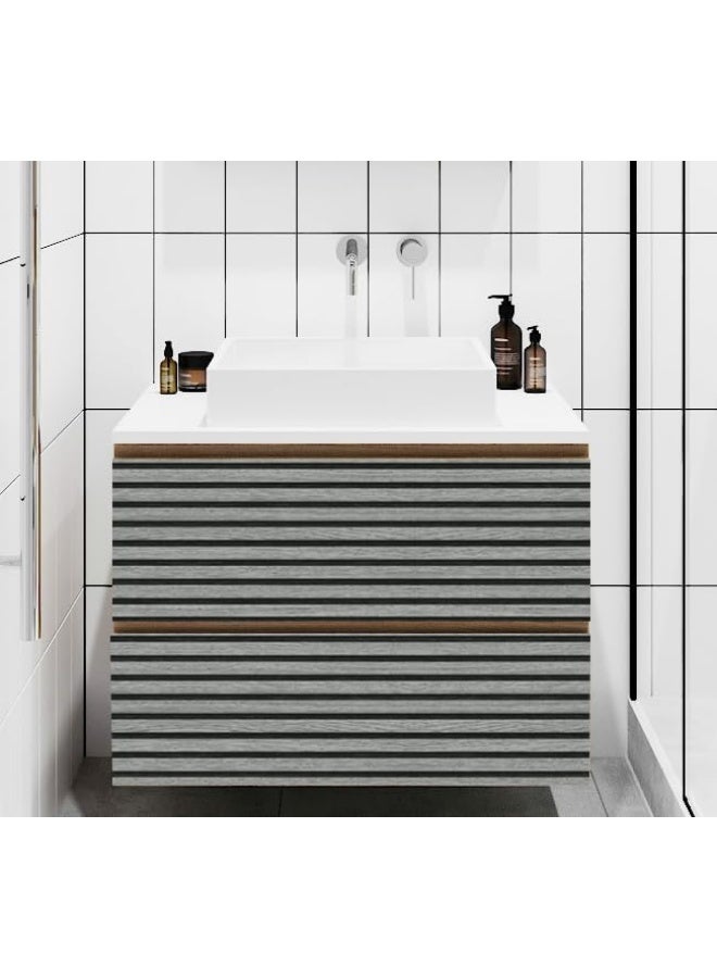 كينجمازي ورق حائط ثلاثي الأبعاد من الإسفنج ذاتي اللصق | سمك 2.8 مم | مقاس 40 سم × 10 م | مقاوم للماء والرطوبة | عازل للصوت - Image 4