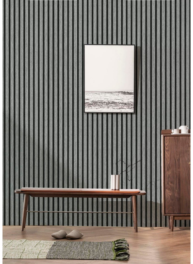 كينجمازي ورق حائط ثلاثي الأبعاد من الإسفنج ذاتي اللصق | سمك 2.8 مم | مقاس 40 سم × 10 م | مقاوم للماء والرطوبة | عازل للصوت - Image 3