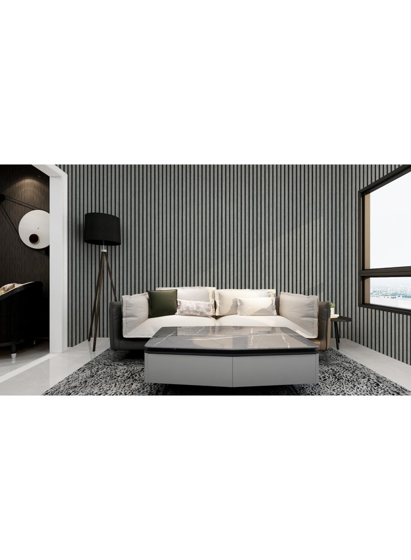 كينجمازي ورق حائط ثلاثي الأبعاد من الإسفنج ذاتي اللصق | سمك 2.8 مم | مقاس 40 سم × 10 م | مقاوم للماء والرطوبة | عازل للصوت - Image 5