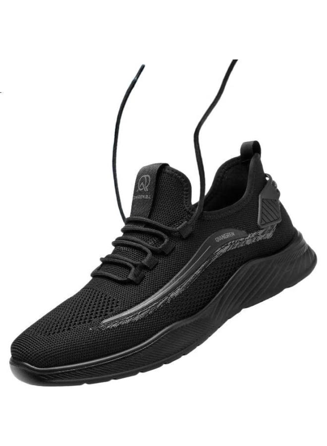 Strongman Men'S Breathable Flyknit Outdoor Sports Shoes Extra Large Size Jda23730117 Black 47 - Image 3