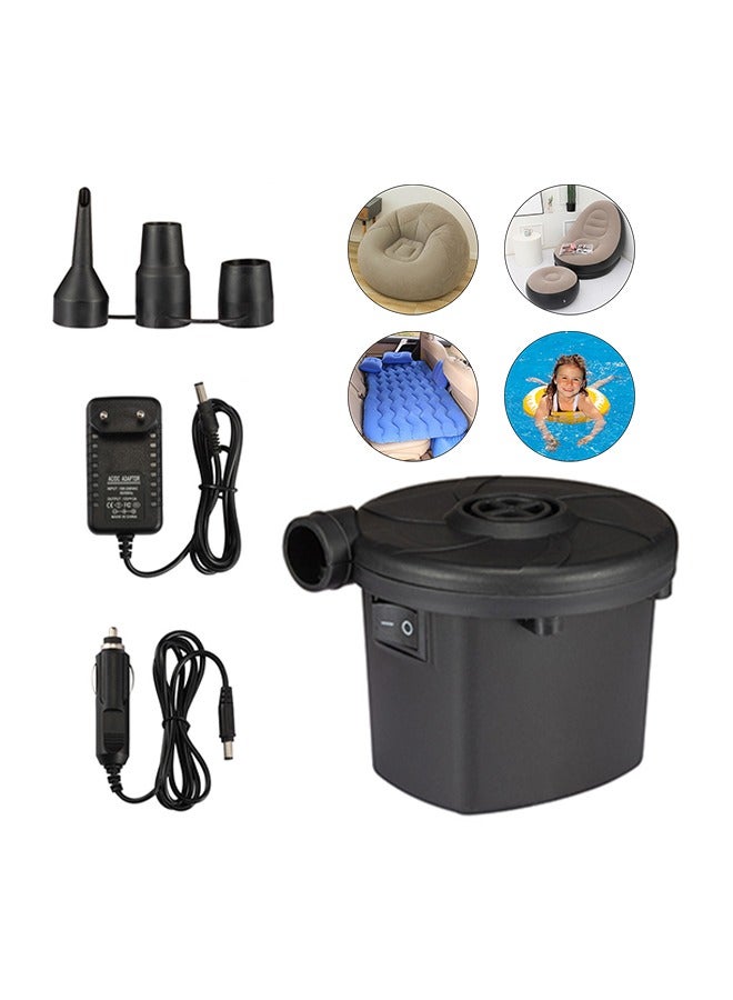 Generic Outdoor Portable Air Pump, Mini Electric Pump, Inflatable And Exhaust All-In-One Machine, 3 Replacement Ports Design, Suitable For Camping Mattresses/Pool Toys/Lazy Sofas  - Image 1