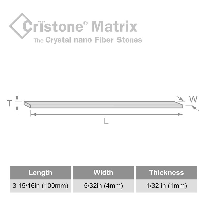 Miracle Cristone Ceramic Fiber Stones 6-Pack – 3 15/16" x 5/32" x 1/32", #200 Pink – Grinding Polishing Metal Wood Plastic – Compatible with Air, Electric, Ultrasonic Tools, Hand Holders - Image 3