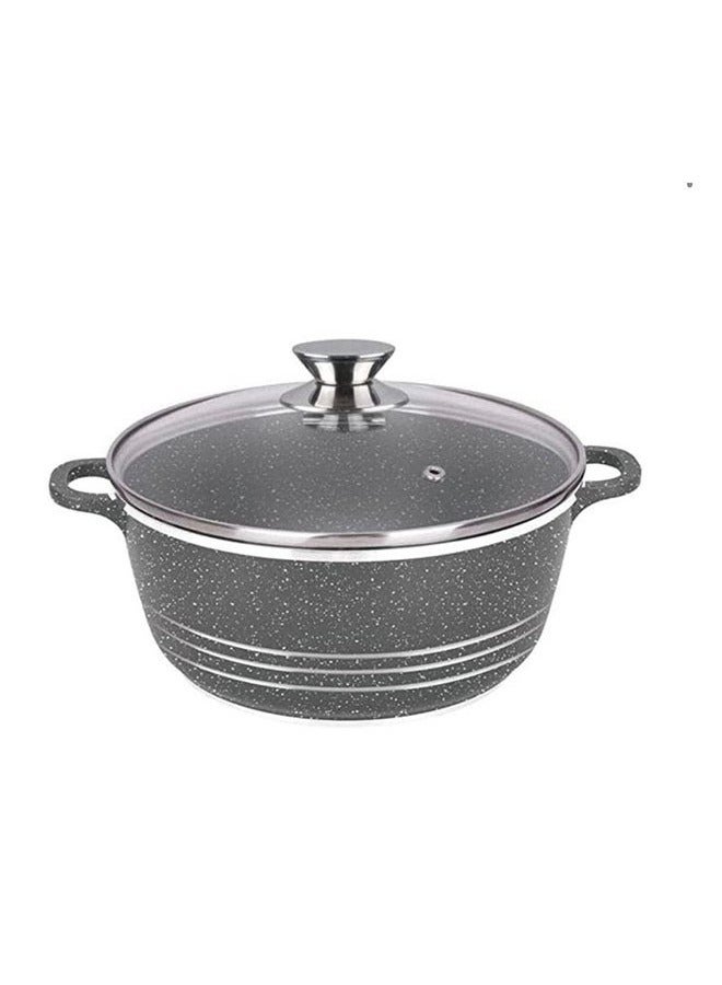 DESSINI Dessini Granite Casserole Cooking Pot 24Cm- Pfoa Free Oven Safe-Multi Layer Non Stock Coating-Dishwasher Safe