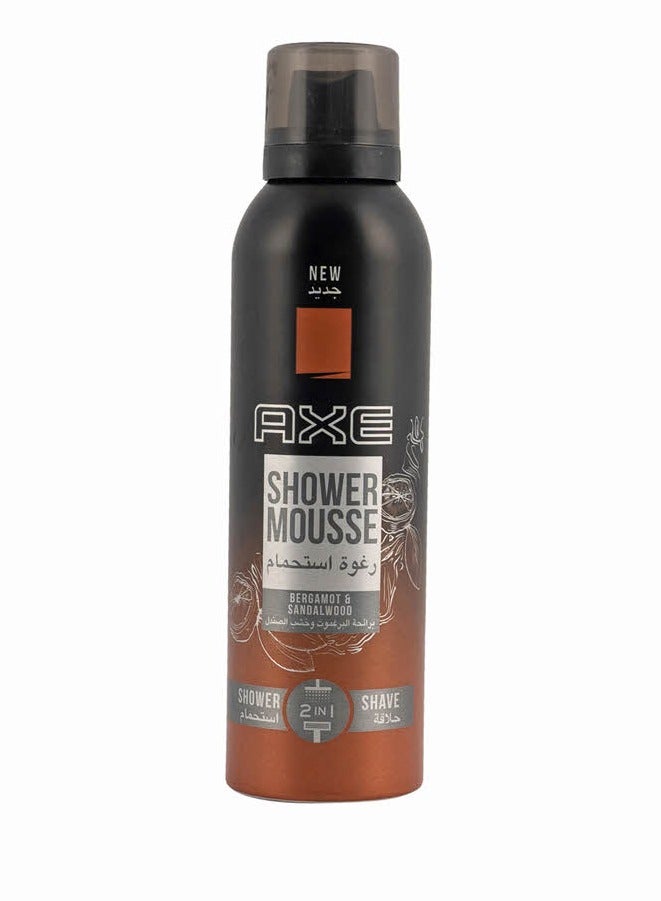 Axe Shower Mousse Bergamot & Sandalwood 200ml - Image 1