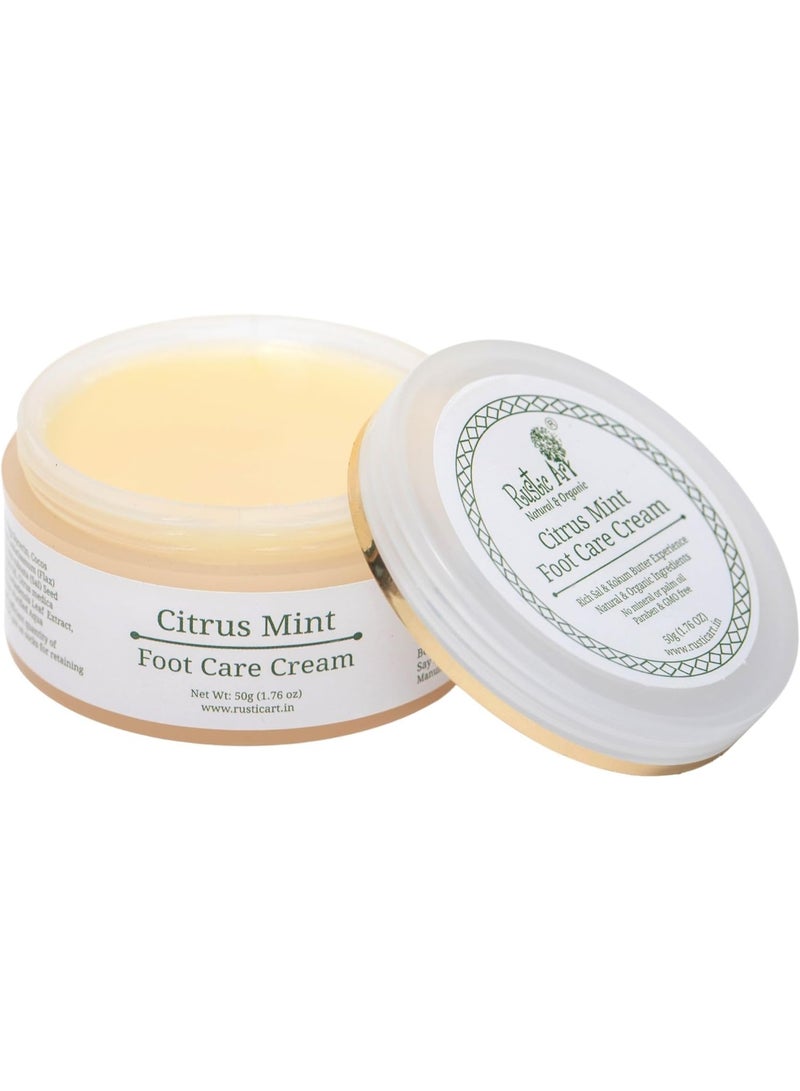 راستيك أرت كريم العناية بالقدمين العضوي بنكهة الحمضيات والنعناع من روستيك آرت | مغذي، مرطب، وغير دهني | ٣٠ غرام - Image 3