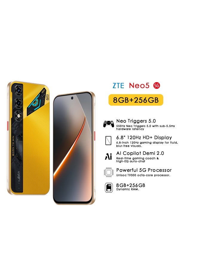 Neo 5 Dual SIM Titanium Gold 8GB+12GB RAM 256GB 5G - International Version