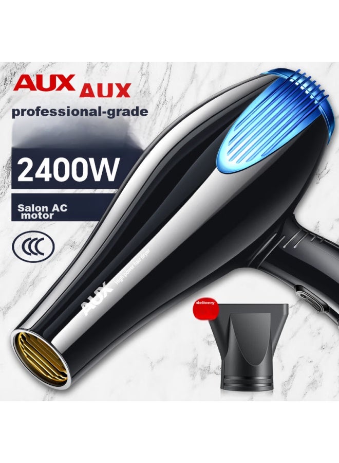 Aux Hair Dryer, Home Use, High-speed 2400w, High Power, Salon Hair Dryer, Constant Temperature Hair Protection, Hot And Cold Air, Professional Use For Barbershop, Strong Airflow Hair Dryer, Ah7617 - Image 1