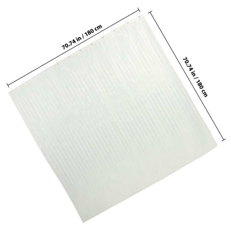 Bathroom Striped Curtain Washable Dorm Hotel Hanging Shower Curtain Divider Curtain - Image 2