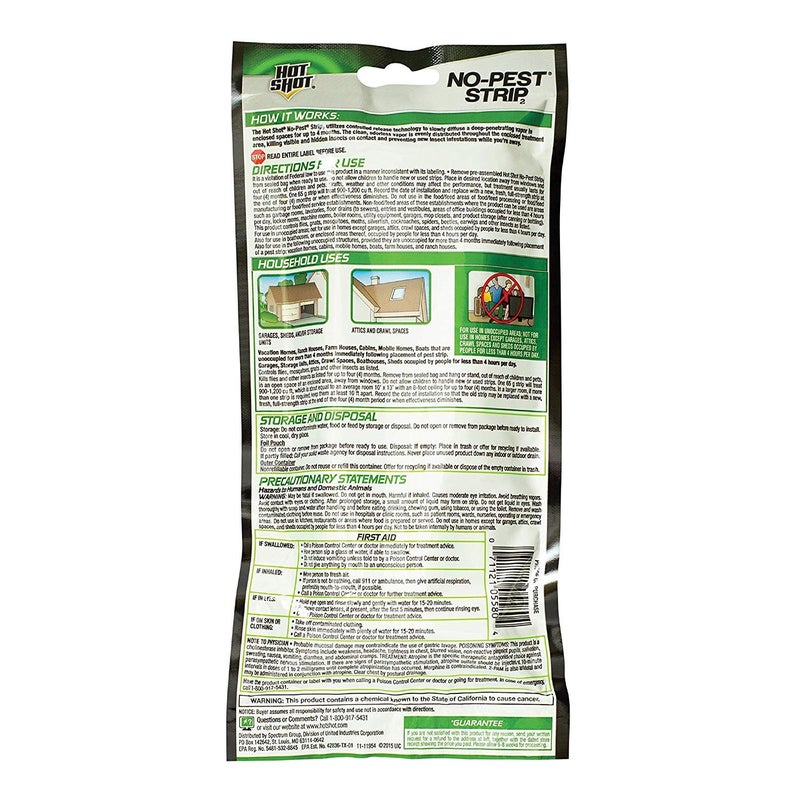 Hot Shot No-Pest Strip 2 2.29 Ounce (Pack of 5) - Image 2