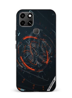Protective Case Cover For Infinix Smart 6 Tech Design Multicolour