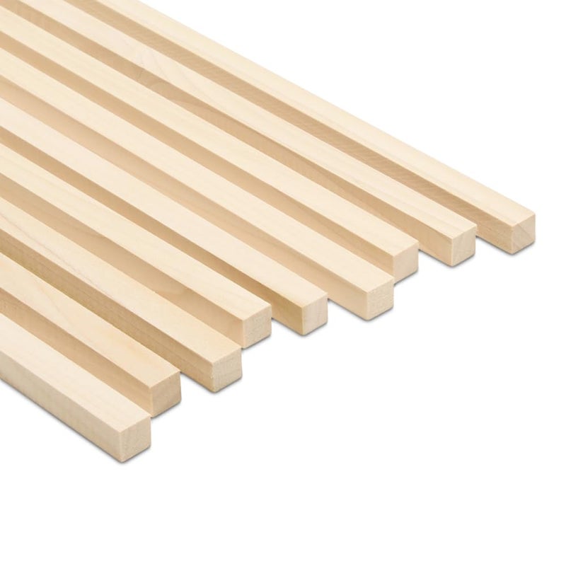 Woodpeckers Square Wood Dowel Rod 36 x 12 Pack of 50 Square Wooden Dowel Sticks for Crafts and DIY Birch Hardwood by Woodpeckers 