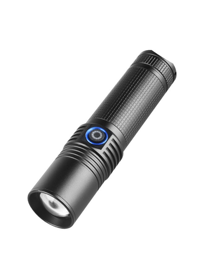 Strong Light Zoom Super Bright Long-range Flashlight Rechargeable Outdoor Work Night Fishing White Laser Xenon Lamp-Product Specifications:(Zoom) P50 Flashlight Set - Image 5